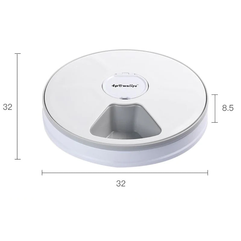 Smart Automatic Pet Feeder LCD Screen Timer with Voice Record Stainless Steelfor Dog Food Bowl Cat Food Dispenser